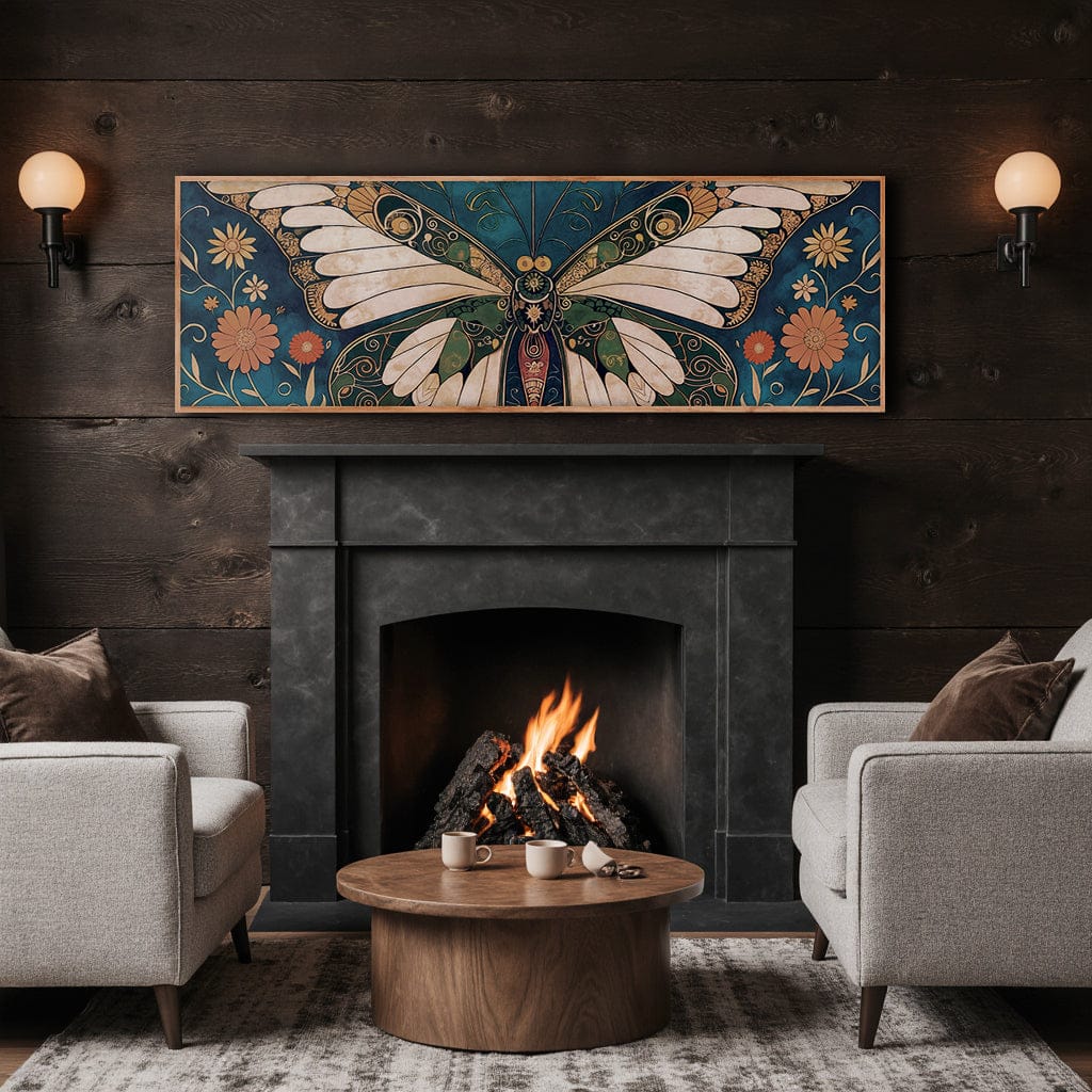 Tailored Canvases Canvas Abstract Vintage Butterfly Wall Art