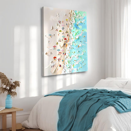 Tailored Canvases Canvas Beachfront Painting Coastal Wall Art