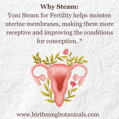 Yoni Steam for Fertility* Organic Herbal Vaginal Steaming Blend to Support Fertility and Womb Health, V Steam Herb, Vaginal and Uterine Care 3 oz. - My American Goods