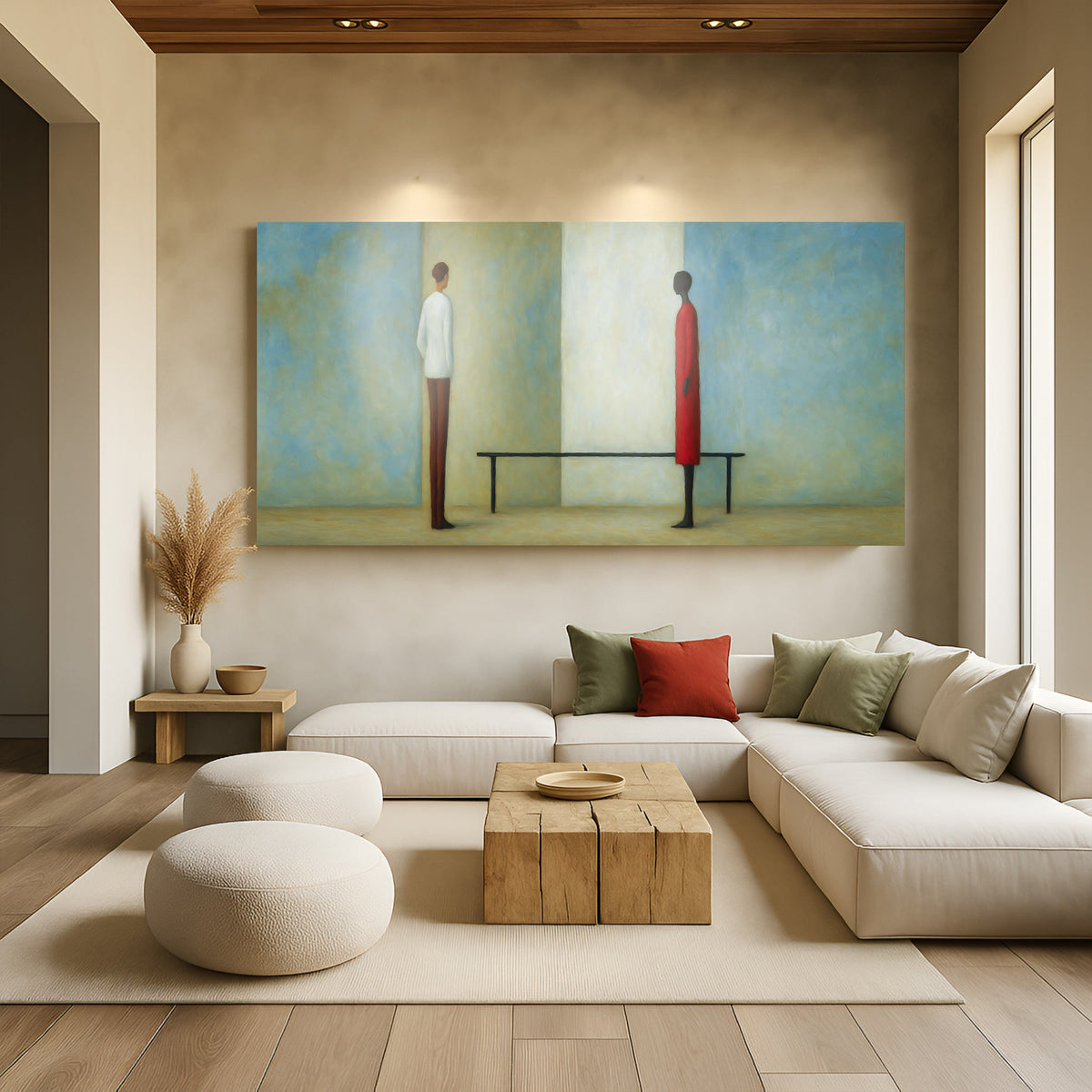 Tailored Canvases Canvas Confrontation Abstract Wall Art