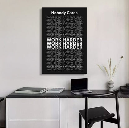 Tailored Canvases Canvas Work Harder Motivational Wall Sign