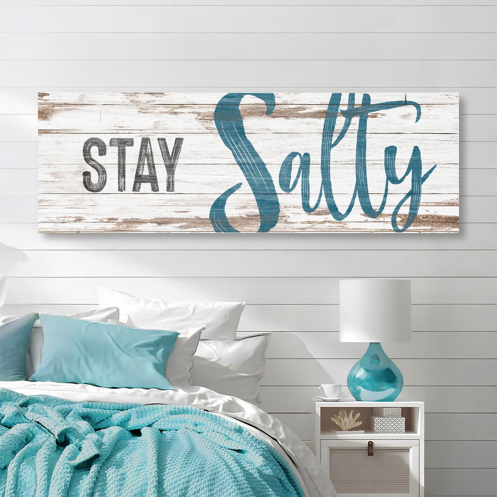 Tailored Canvases Canvas Stay Salty Coastal Sign VIII