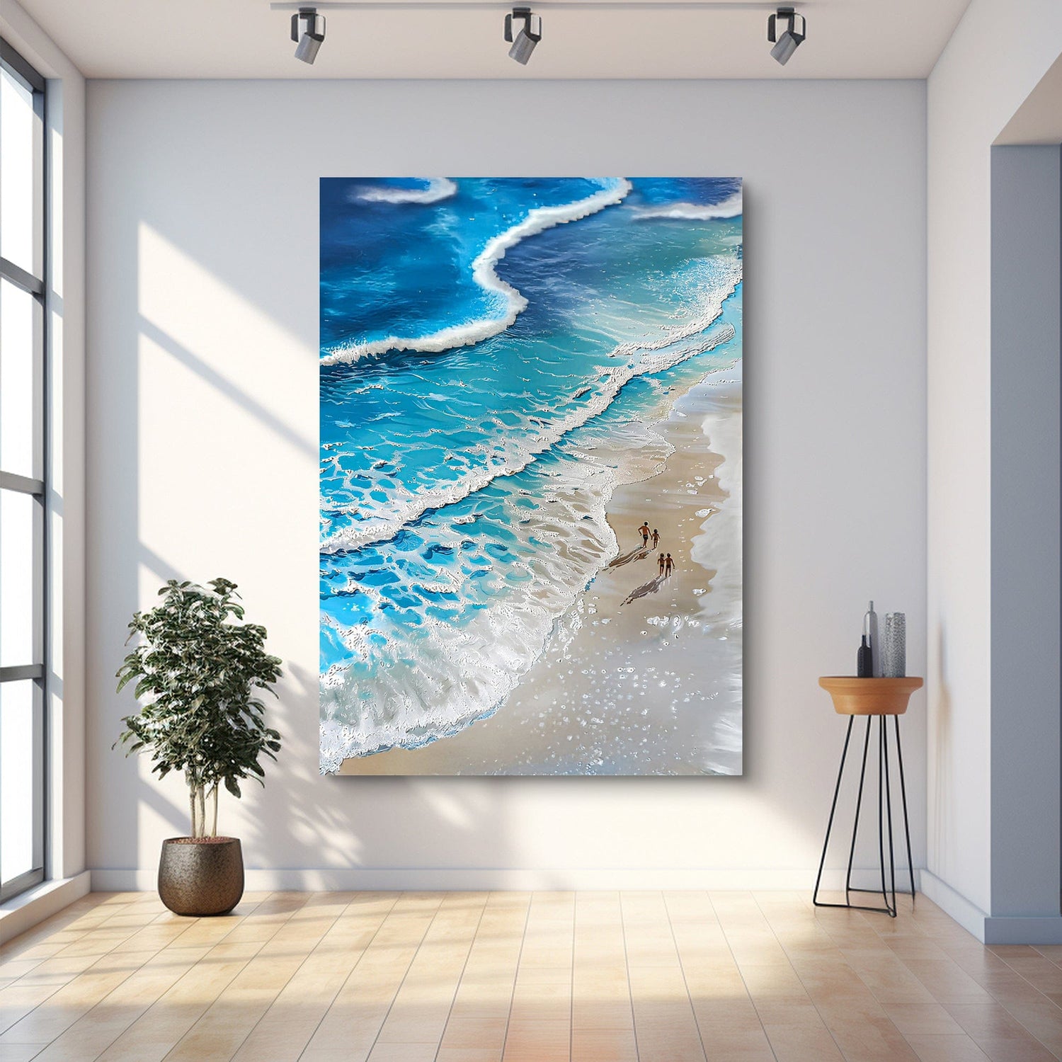 Tailored Canvases Canvas Beachfront Painting Coastal Wall Art III
