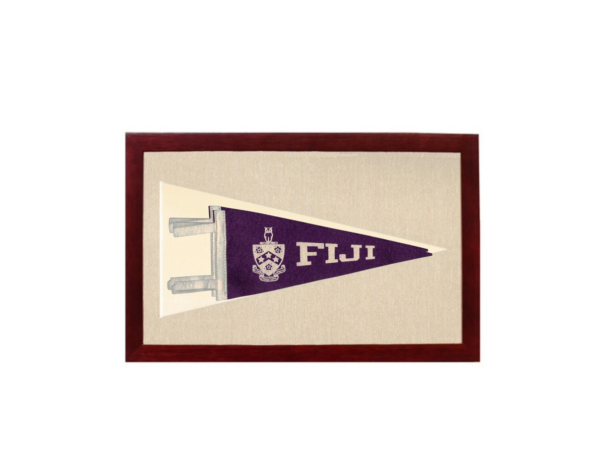 Vintage Fiji Fraternity Pennant