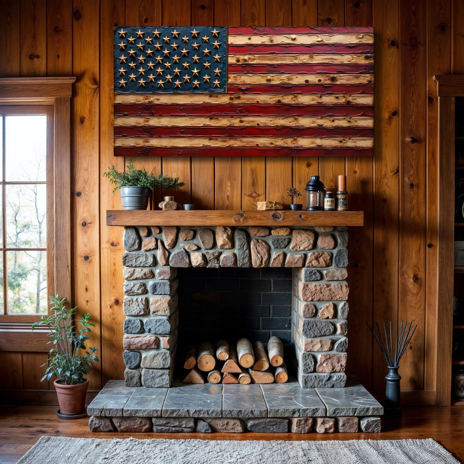 Tailored Canvases Canvas Old Glory American Flag Wall Art