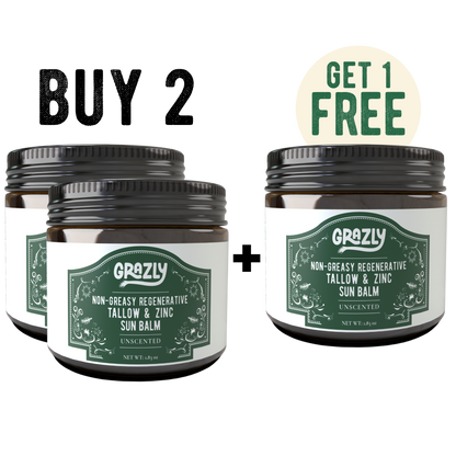 Regenerative Tallow &amp; Zinc Sun Balm - My American Goods