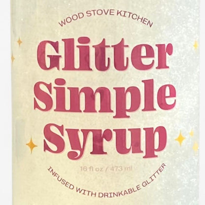Glitter Simple Syrup, 16 fl oz - My American Goods