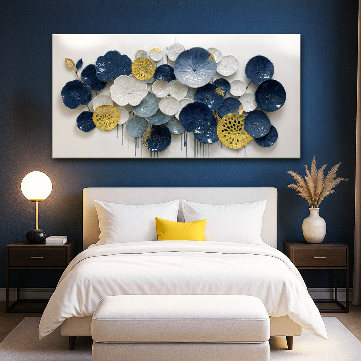 Tailored Canvases Canvas Lotus Leaf Abstract Wall Art VII
