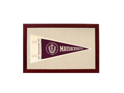 Vintage University of Massachusetts Pennant