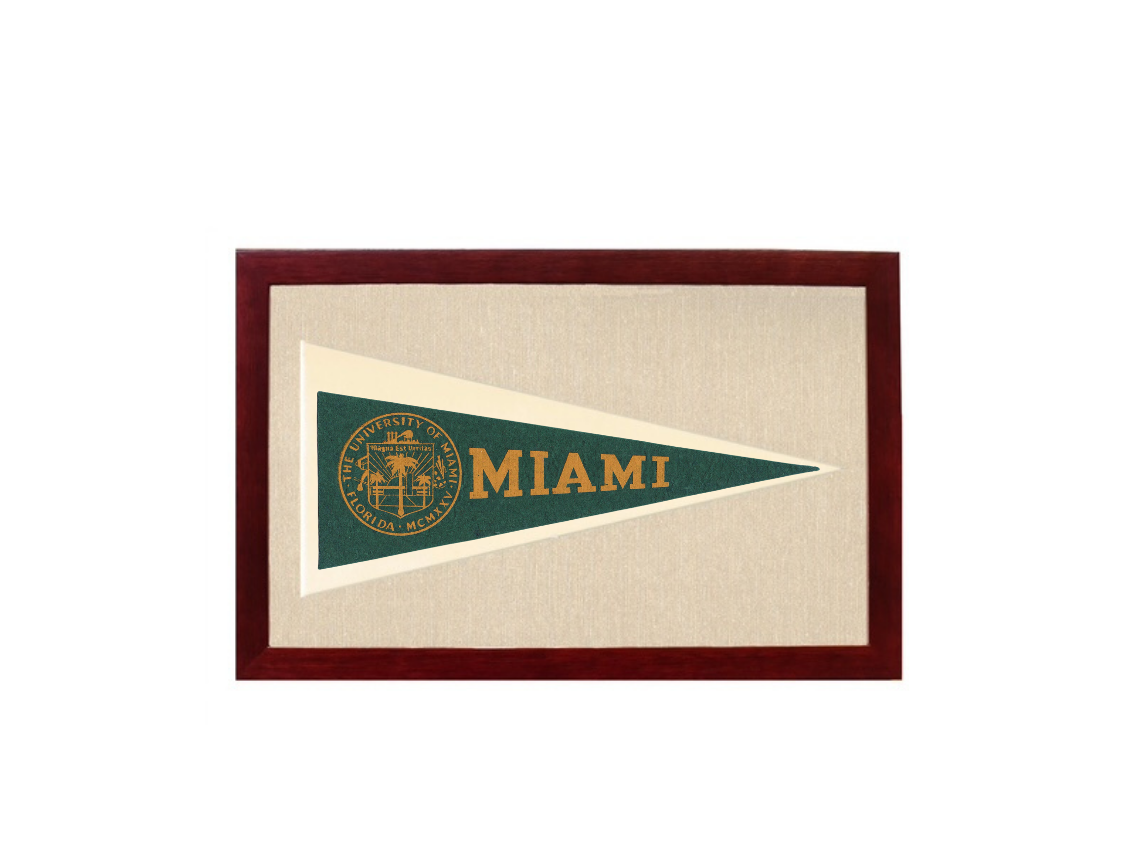 Vintage University of Miami Hormel Pennant
