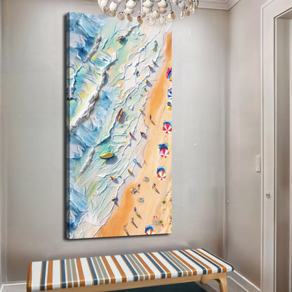 Tailored Canvases Canvas 20x10 inch Medium Premium Gallery Wrapped Beach Days Wall Art III