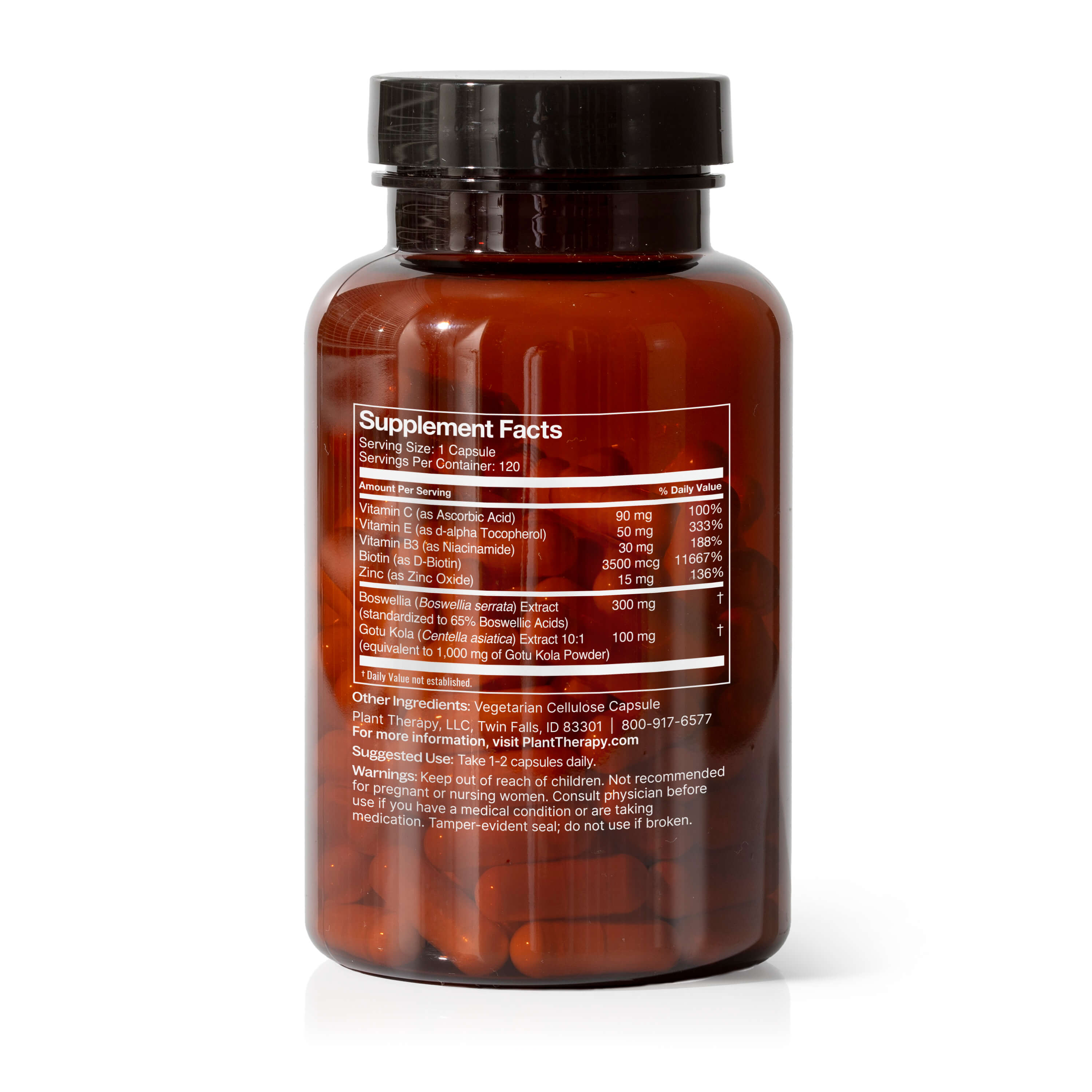 3-in-1 Hair, Skin &amp; Nails Herbal Supplement - 120 Capsules - My American Goods