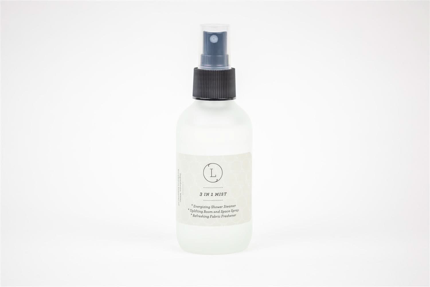 Lizush CREAMS &amp; OILS Eucalyptus Mist, Shower Mist, Room and Space Spray, 3 in 1 Home Essential Mist, Shower steamer spray
