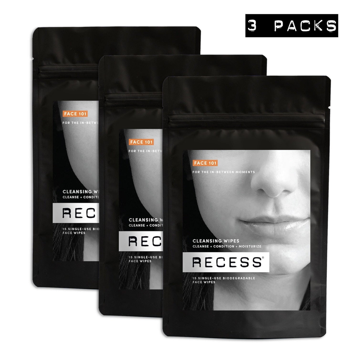 FACE 101: Cleansing Wipes (Pack of 15)