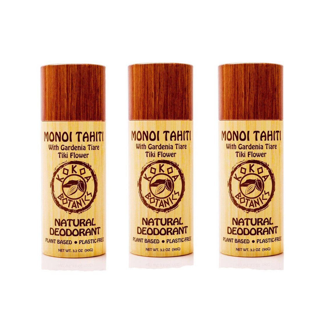 3 Pack Natural Deodorant - Aluminum-Free