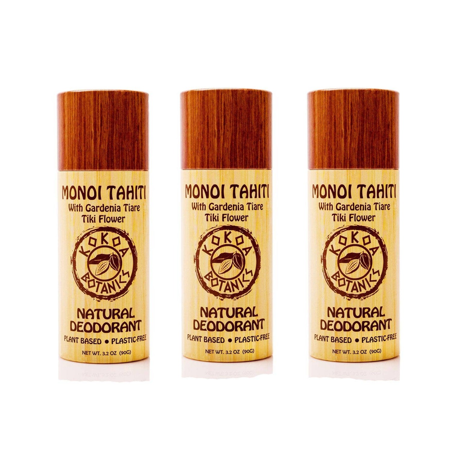 3 Pack Natural Deodorant - Aluminum-Free