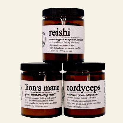 Three jars of Reishi, Lion&