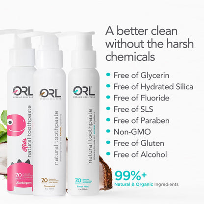 ORL Bundle ORL Natural Hydroxyapatite Toothpaste 3-Peat Bundle