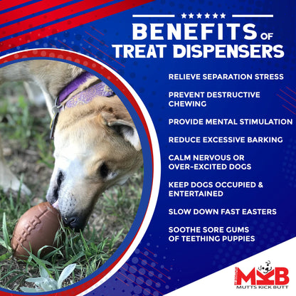 Football Dog Chew Toy &amp; Treat Dispenser - USA Made | SodaPup