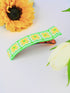 Electric Floral Vintage Ribbon Hair Clip - My American Goods
