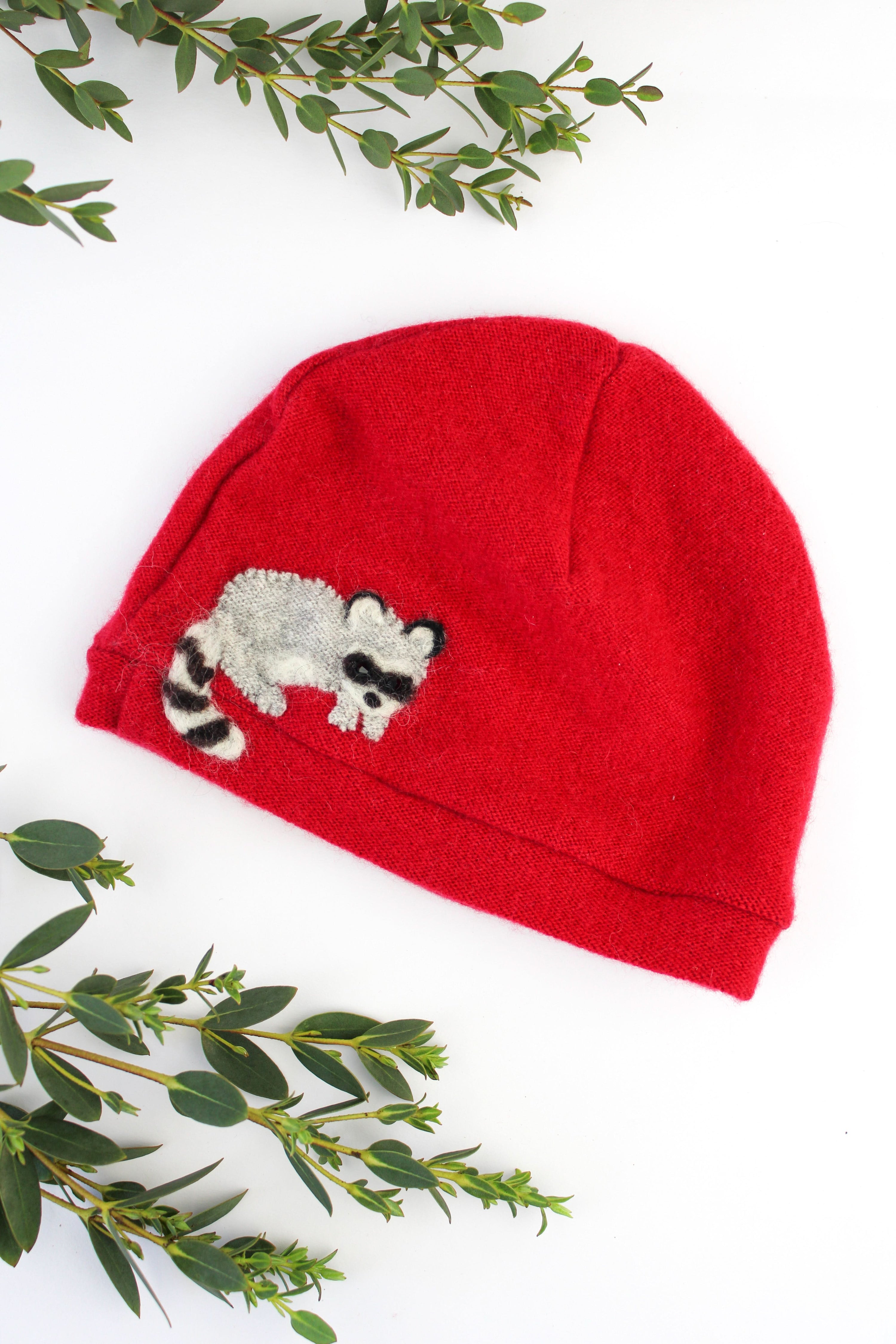 Ash &amp; Rose hat Raccoon Cashmere Hat - Baby