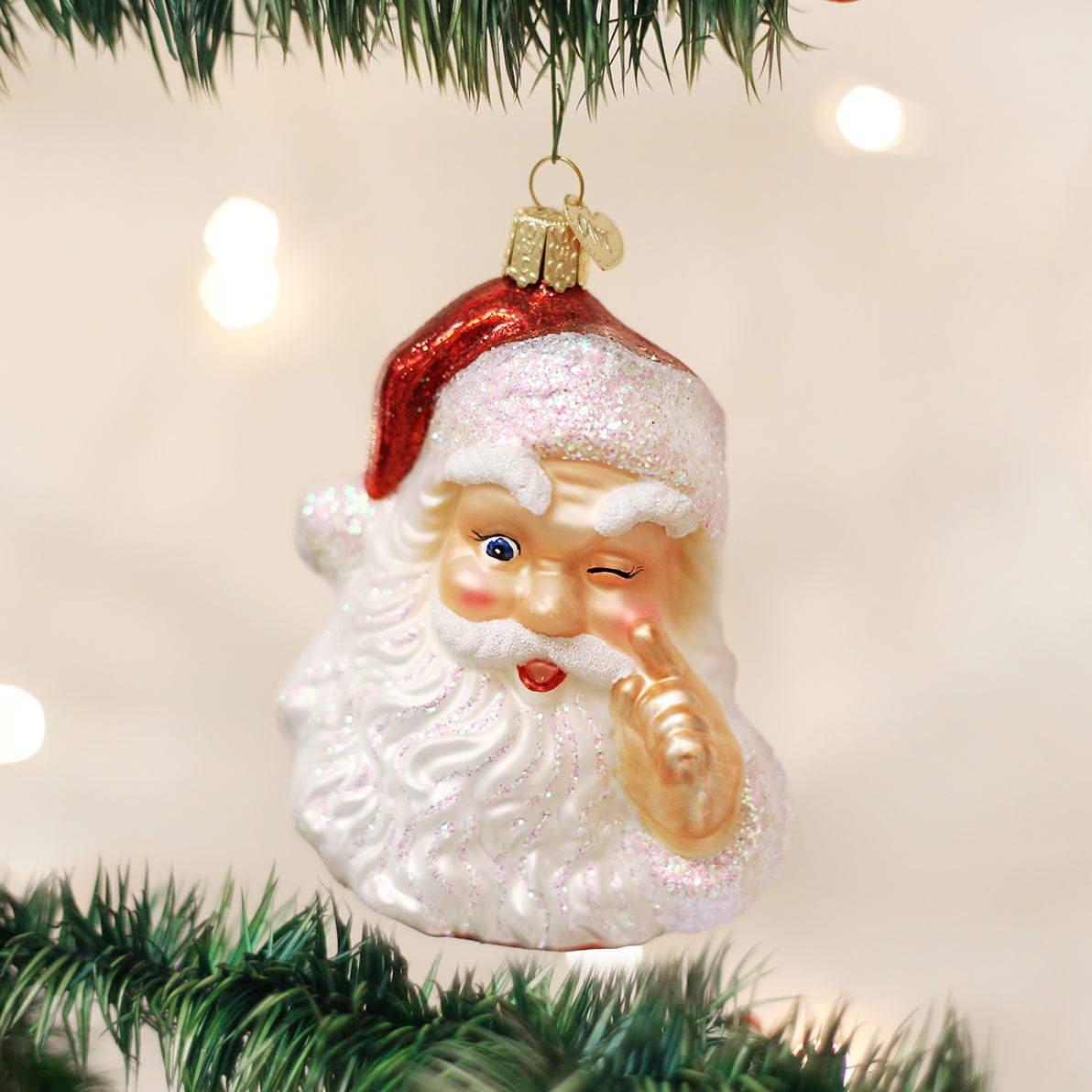 Old World Christmas 4 X 3.25 X 2.25 / 40166 Night Before Christmas Santa