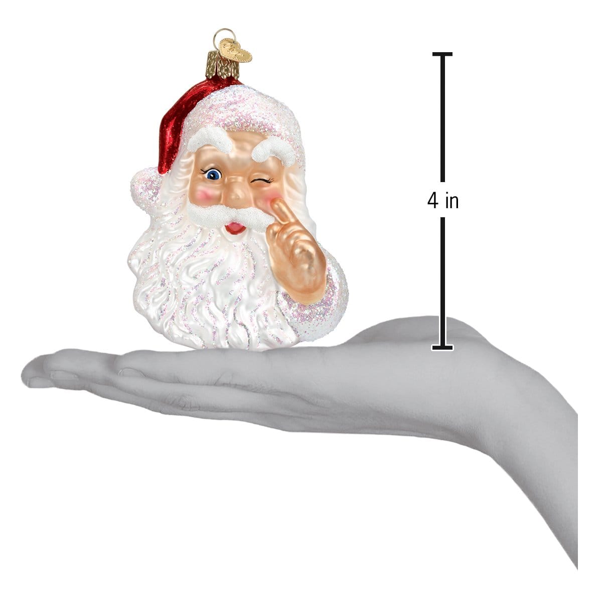 Old World Christmas 4 X 3.25 X 2.25 / 40166 Night Before Christmas Santa