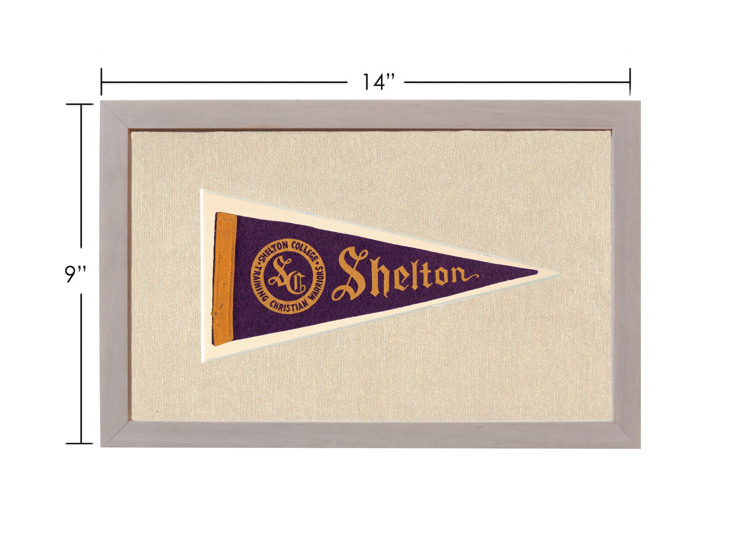 Vintage Shelton College Pennant
