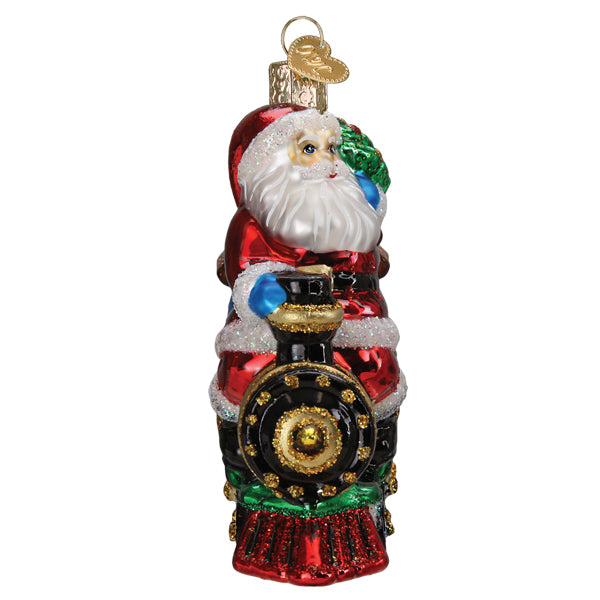 Santa On Locomotive Ornament - My American Goods