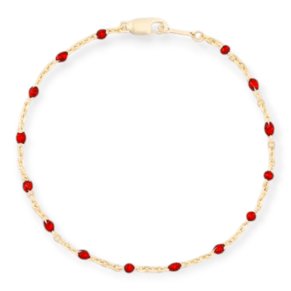 Cuffed by Nano LLC red daisy bracelet