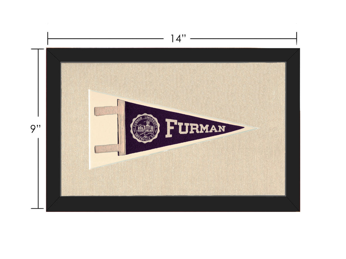 Vintage Furman University Pennant