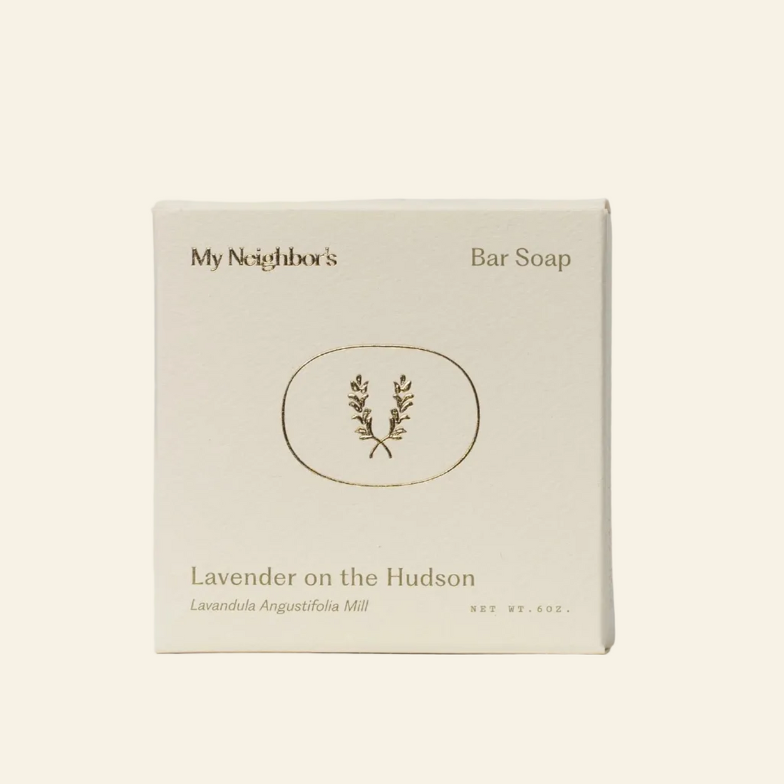 A cream-colored square box of My Neighbor&