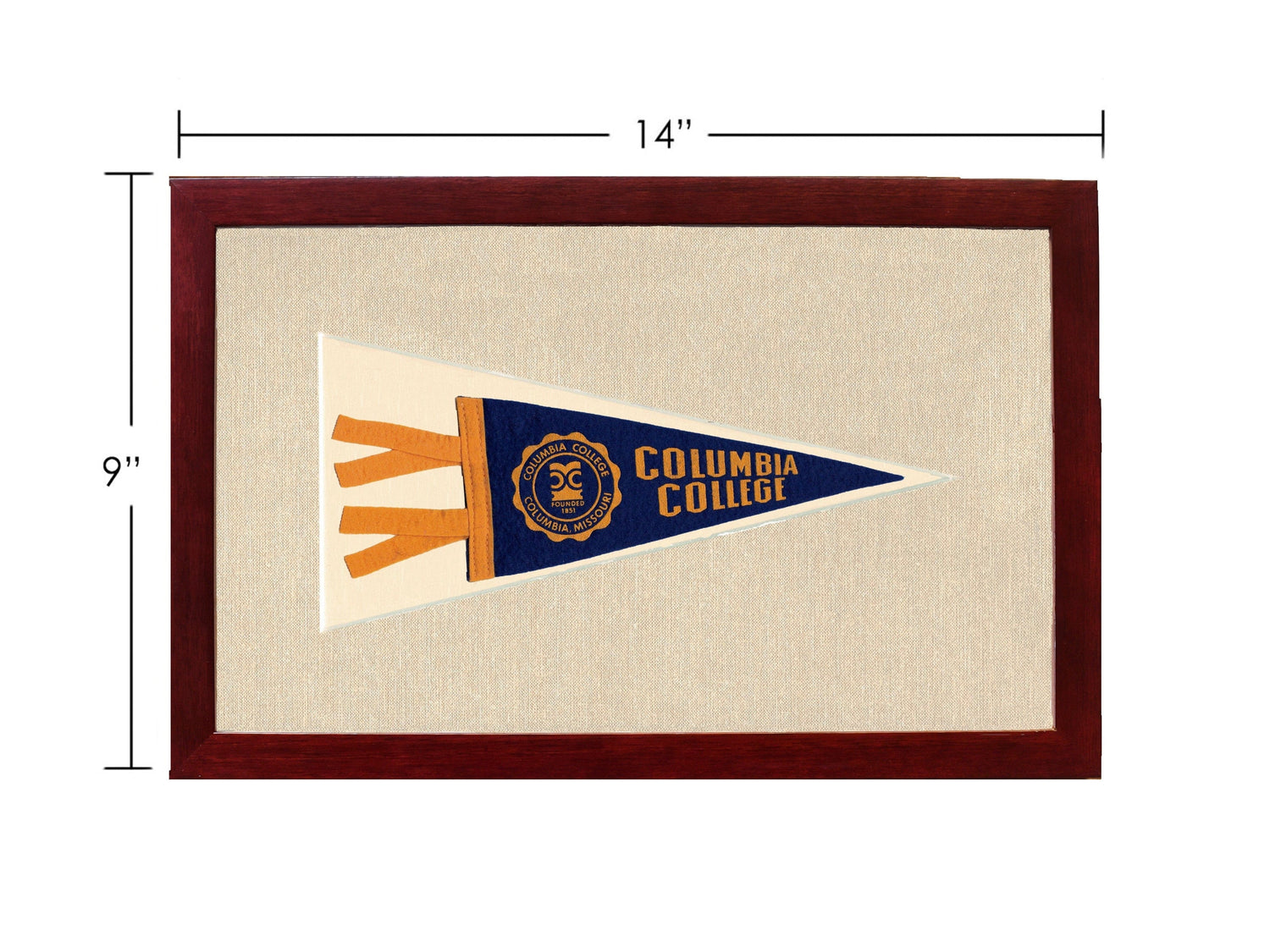 Americana Memories Vintage Pennants and Memorabilia Vintage Columbia College Pennant