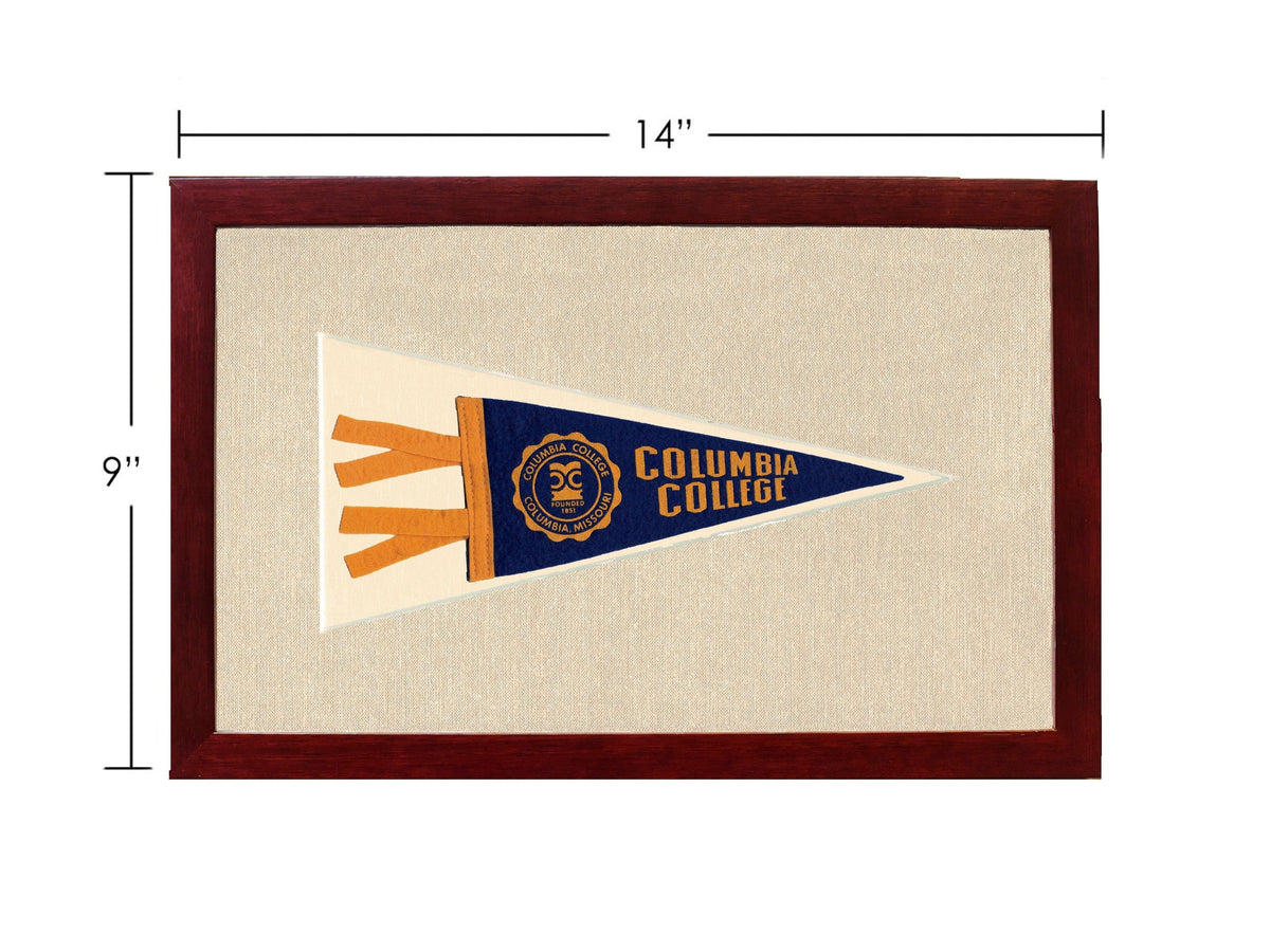 Americana Memories Vintage Pennants and Memorabilia Vintage Columbia College Pennant