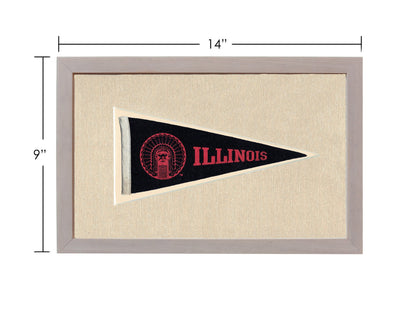 Americana Memories Vintage Pennants and Memorabilia Vintage Illinois Pennant