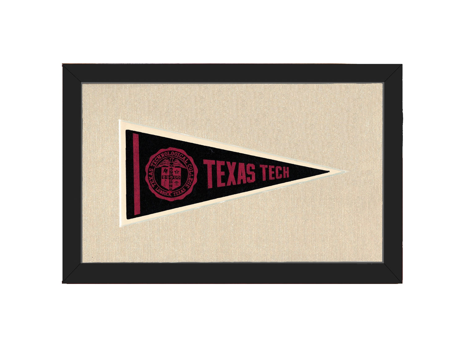 Americana Memories Vintage Pennants and Memorabilia Vintage Texas Tech Pennant