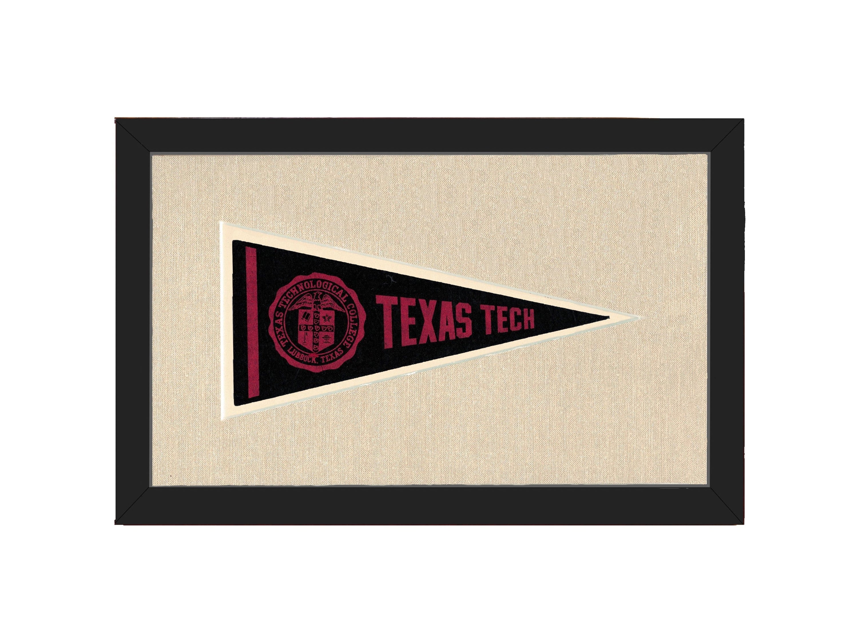 Americana Memories Vintage Pennants and Memorabilia Vintage Texas Tech Pennant