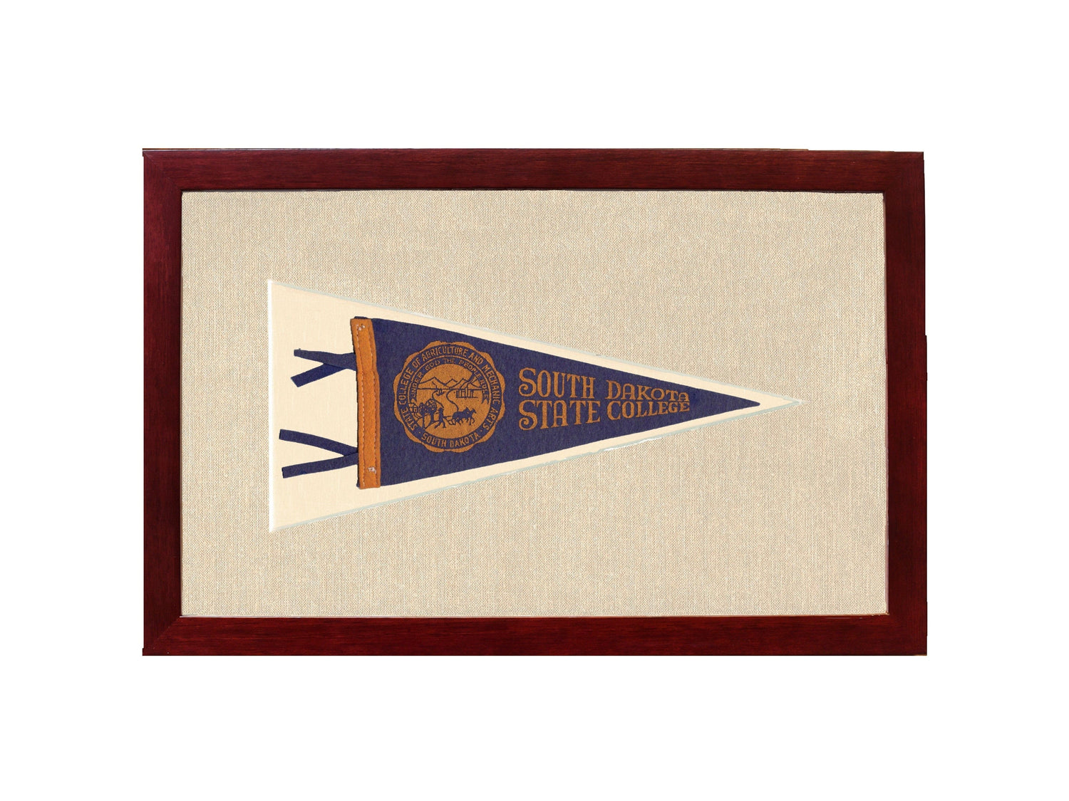 Americana Memories Vintage Pennants and Memorabilia Vintage South Dakota State College Pennant