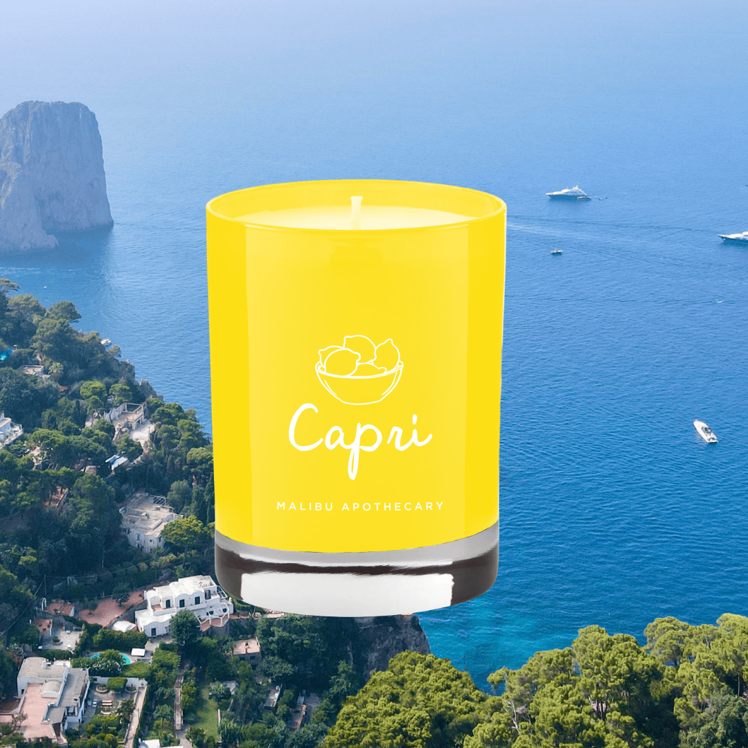 Malibu Apothecary Candle CAPRI • lemon peel &amp; sage
