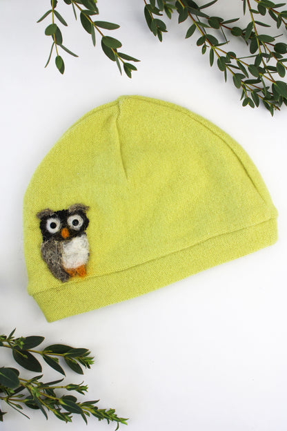 Owl Cashmere Hat - Baby - My American Goods