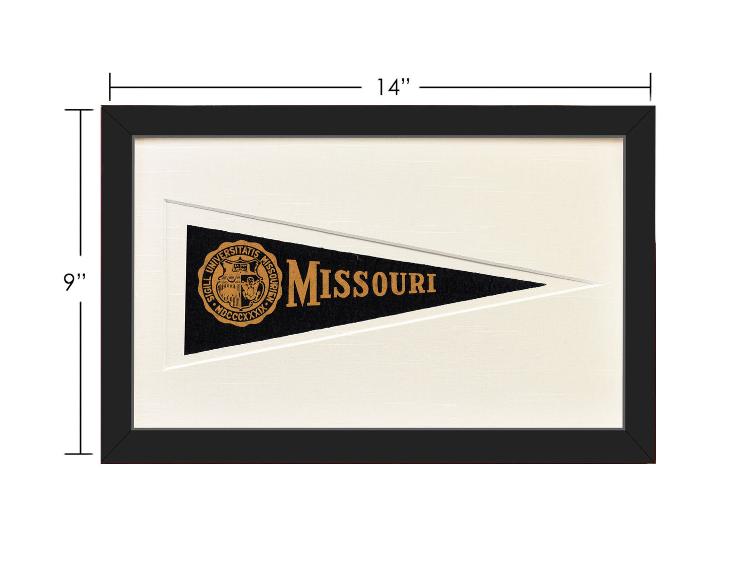 Vintage University of Missouri Hormel Pennant