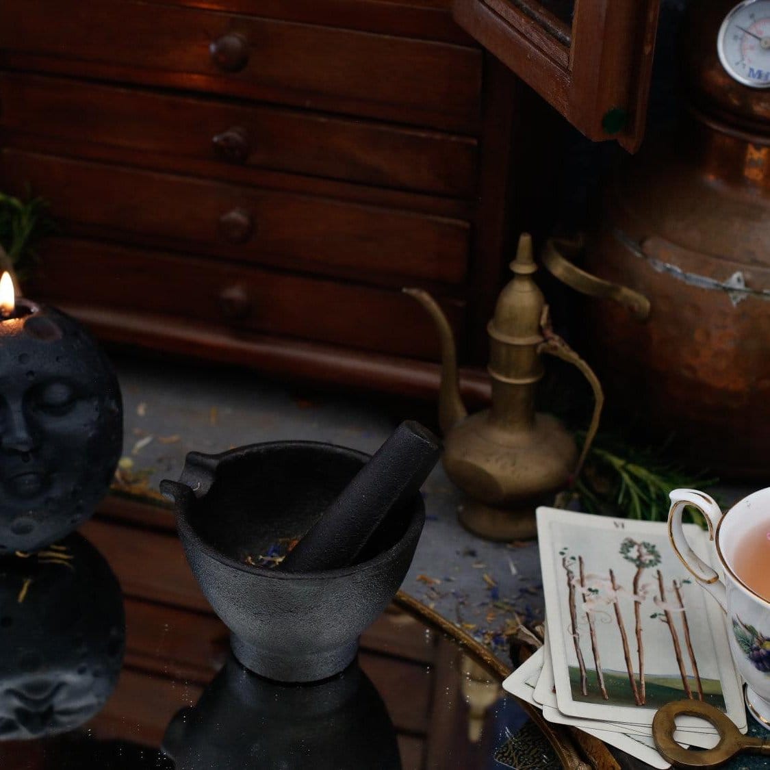 Witch in the Woods Botanicals Candle New Moon Candle