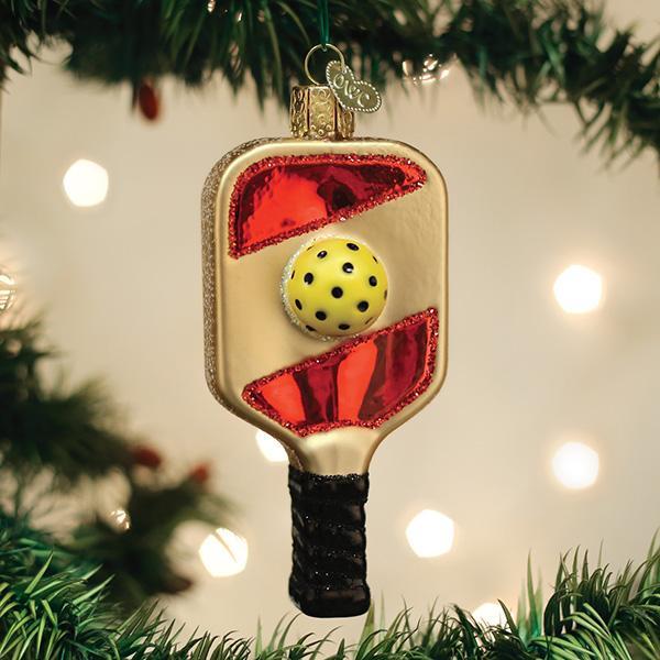 Old World Christmas 4.25 X 1 X 2 / 44158 Pickleball Paddle Ornament