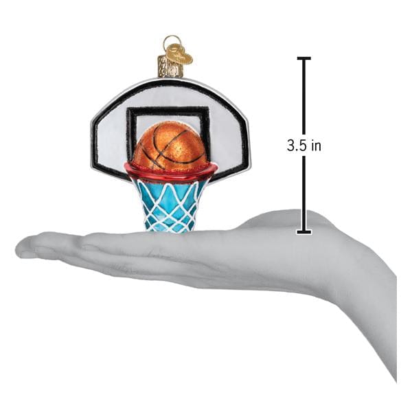 Old World Christmas 3.5 X 1.75 X 3.5 / 44164 Basketball Hoop Ornament