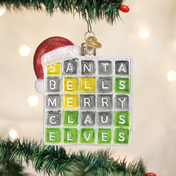 Old World Christmas 3.25 X 3.75 X 1.25 / 44196 Merry Words Ornament