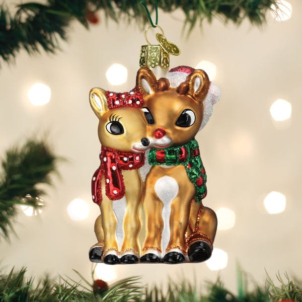 Old World Christmas 3.5 X 2.25 X 2 / 44204 Rudolph® And Clarice™ Ornament