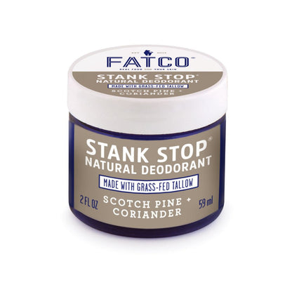Stank Stop Cream Deodorant, Scotch Pine+Coriander, 2 Oz - My American Goods