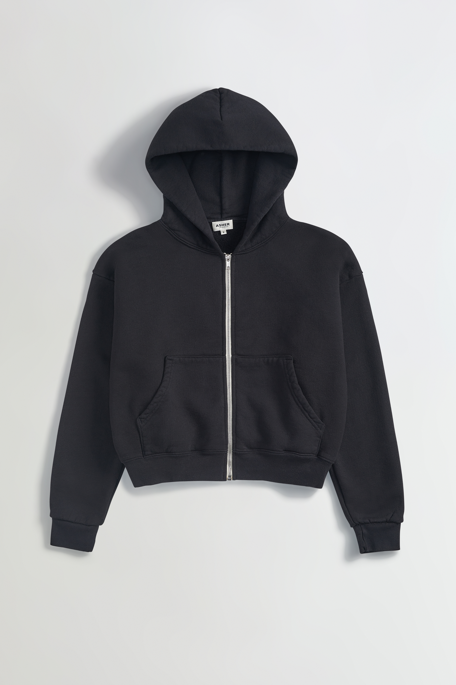 Rosie Cropped Zip-Up Hoodie