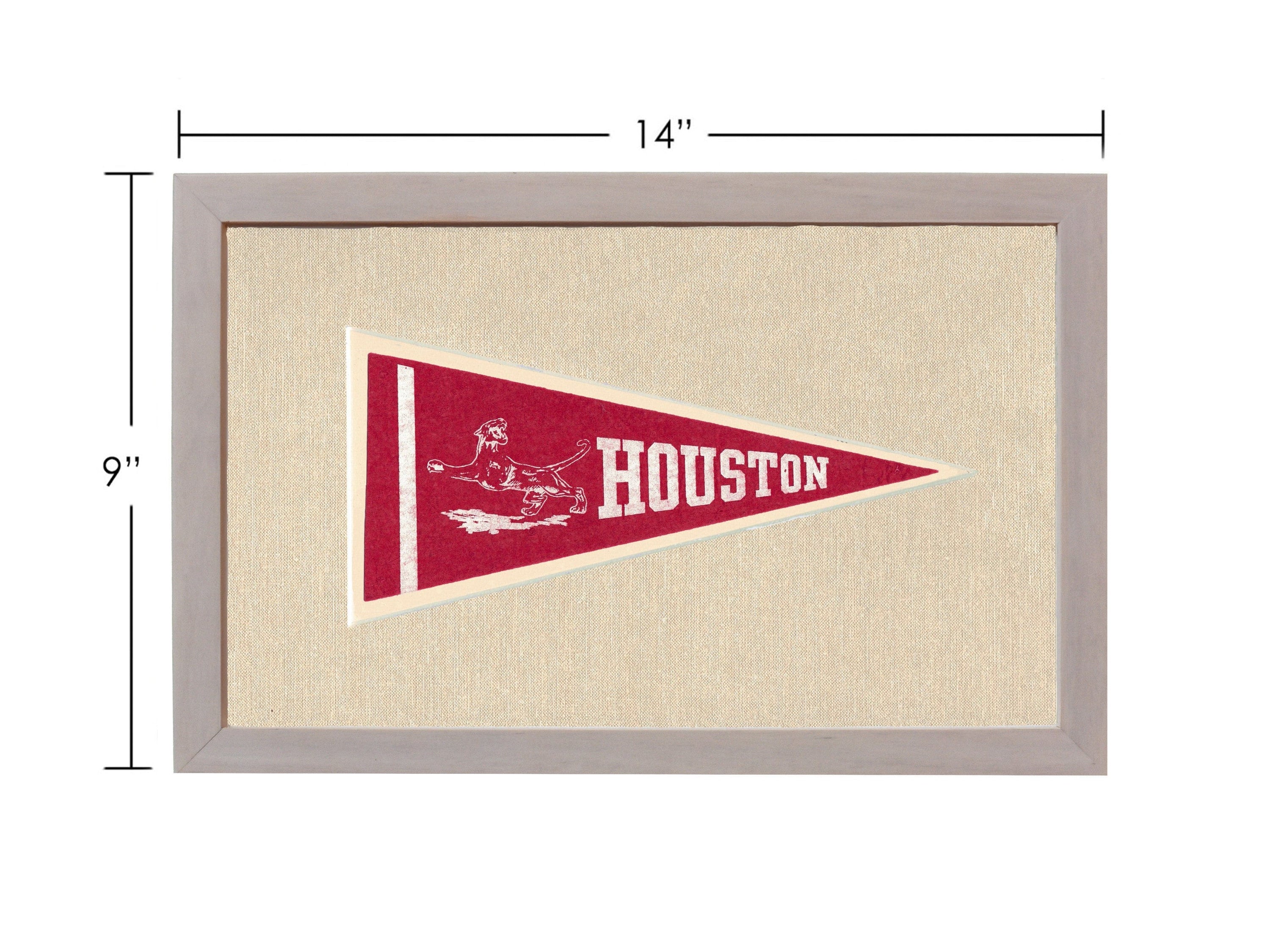 Americana Memories Vintage Pennants and Memorabilia Vintage Houston Pennant