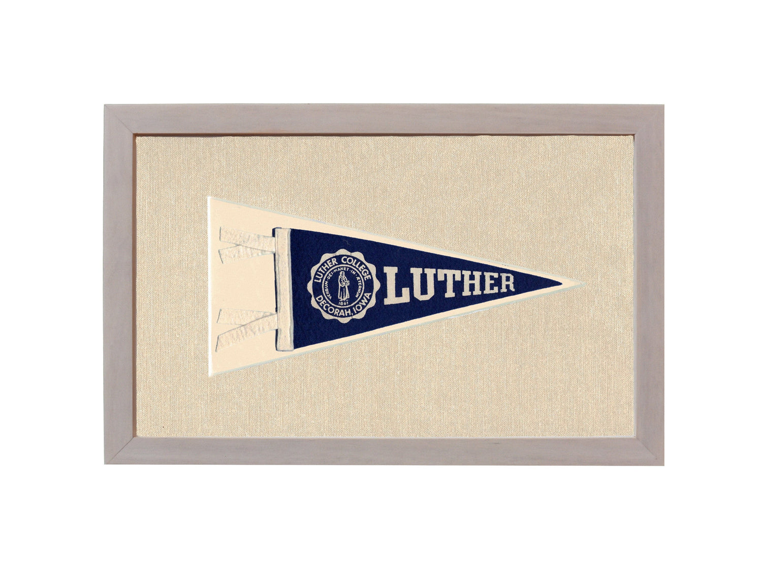 Americana Memories Vintage Pennants and Memorabilia Vintage Luther College Pennant